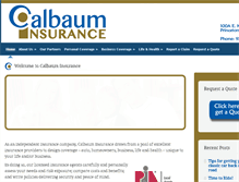 Tablet Screenshot of calbauminsurance.com